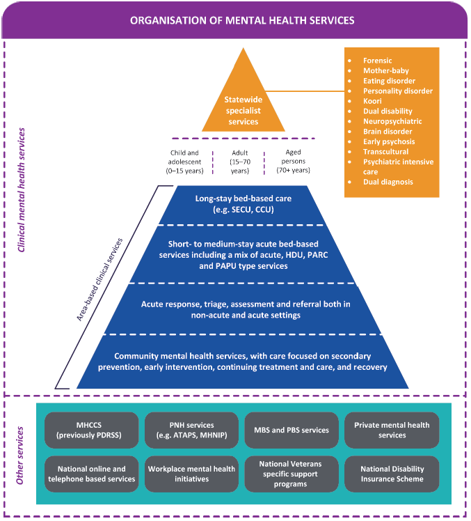 Organisation of mental health services