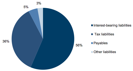 Figure E16 Liability composition