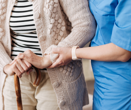 Dmytro Zinkevych/Shutterstock - Home care patient and nurse